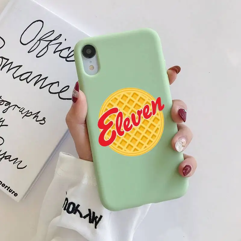 

Stranger Things Phone Case Liquid Silicone for iPhone 11 Pro Max XR XS X Soft Candy Cover for iPhone 6 6S 7 8 Plus Cases