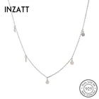 Женское ожерелье из серебра 925 пробы, с геометрическим рисунком