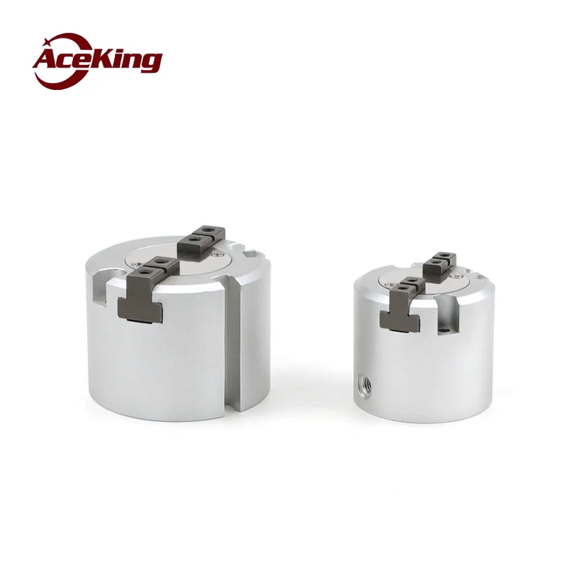 Пневматический цилиндрический зажим AceKing с двумя когтями тремя четырьмя