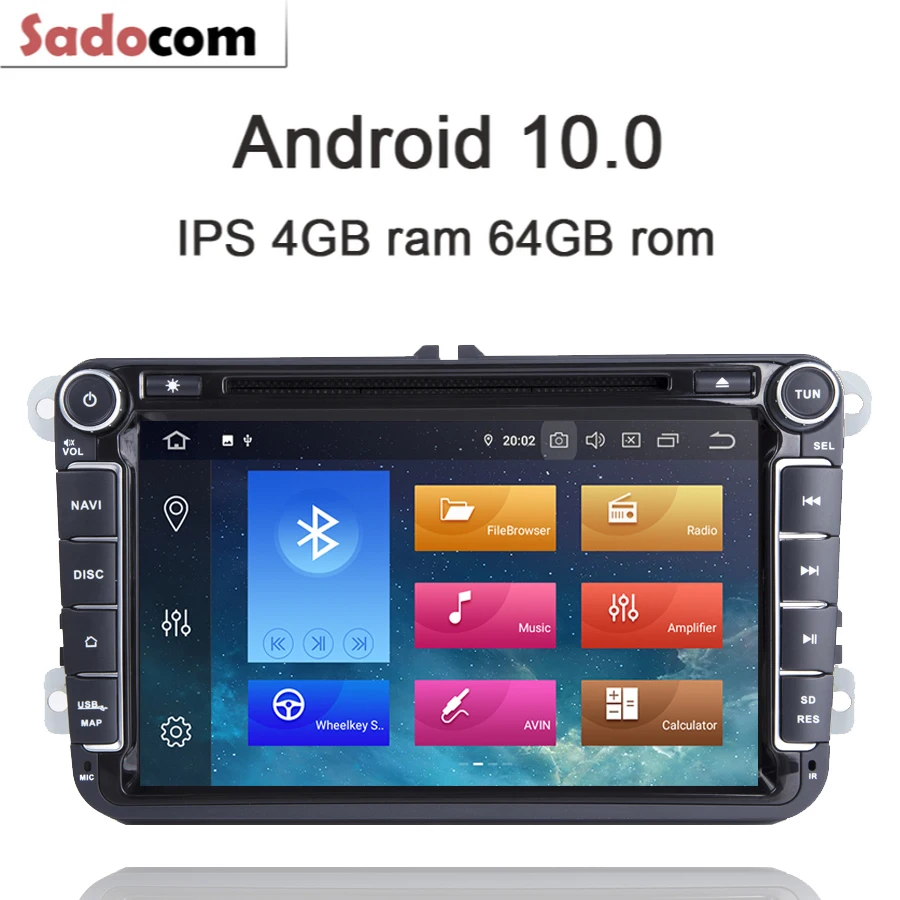 IPS 8 ''Android 10 0 автомобильный dvd плеер Octa 8Core PX5 4 Гб ОЗУ 64 ПЗУ радио автомобильное