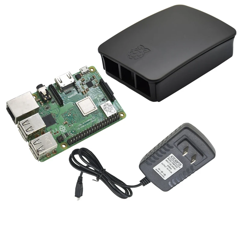 3 в 1 Raspberry Pi Model B + (плюс) Abs чехол 5V 3A Мощность адаптер для 3B | Компьютеры и офис