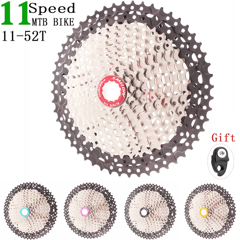 

Кассета SMLLOW Mtb 11 скоростей велосипед 11-52T горный велосипед свободное колесо аксессуары кассета shimano xt
