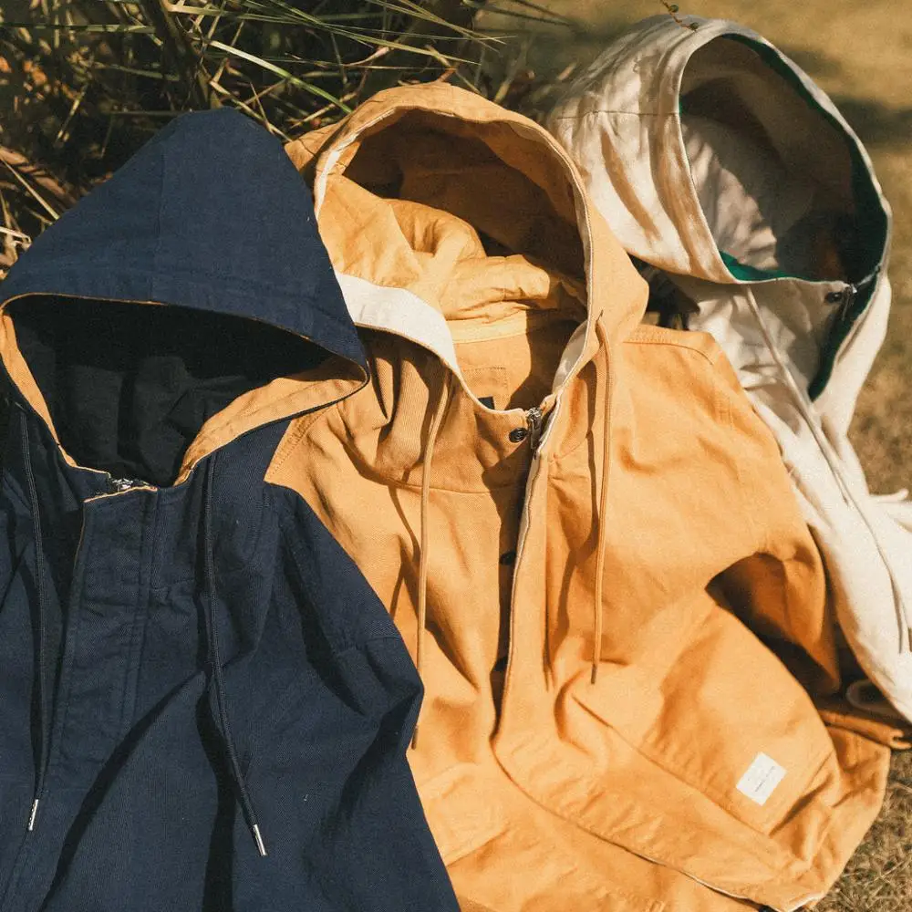 Мужская куртка SIMWOOD повседневная из 100% хлопка с карманами весенняя 190092|Мужские