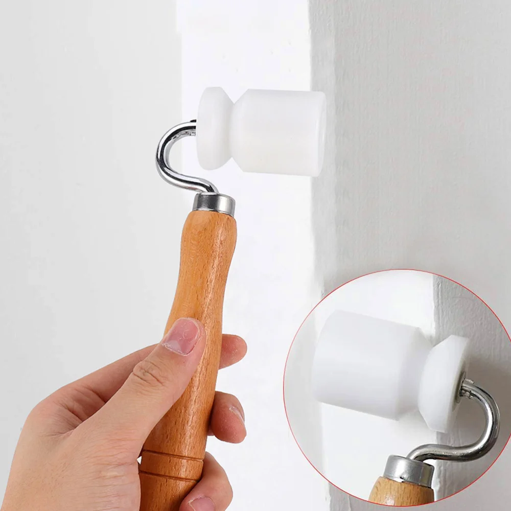 

2pcs Household Wood Wallpaper Flat Seam Roller Internal External Corner Roller