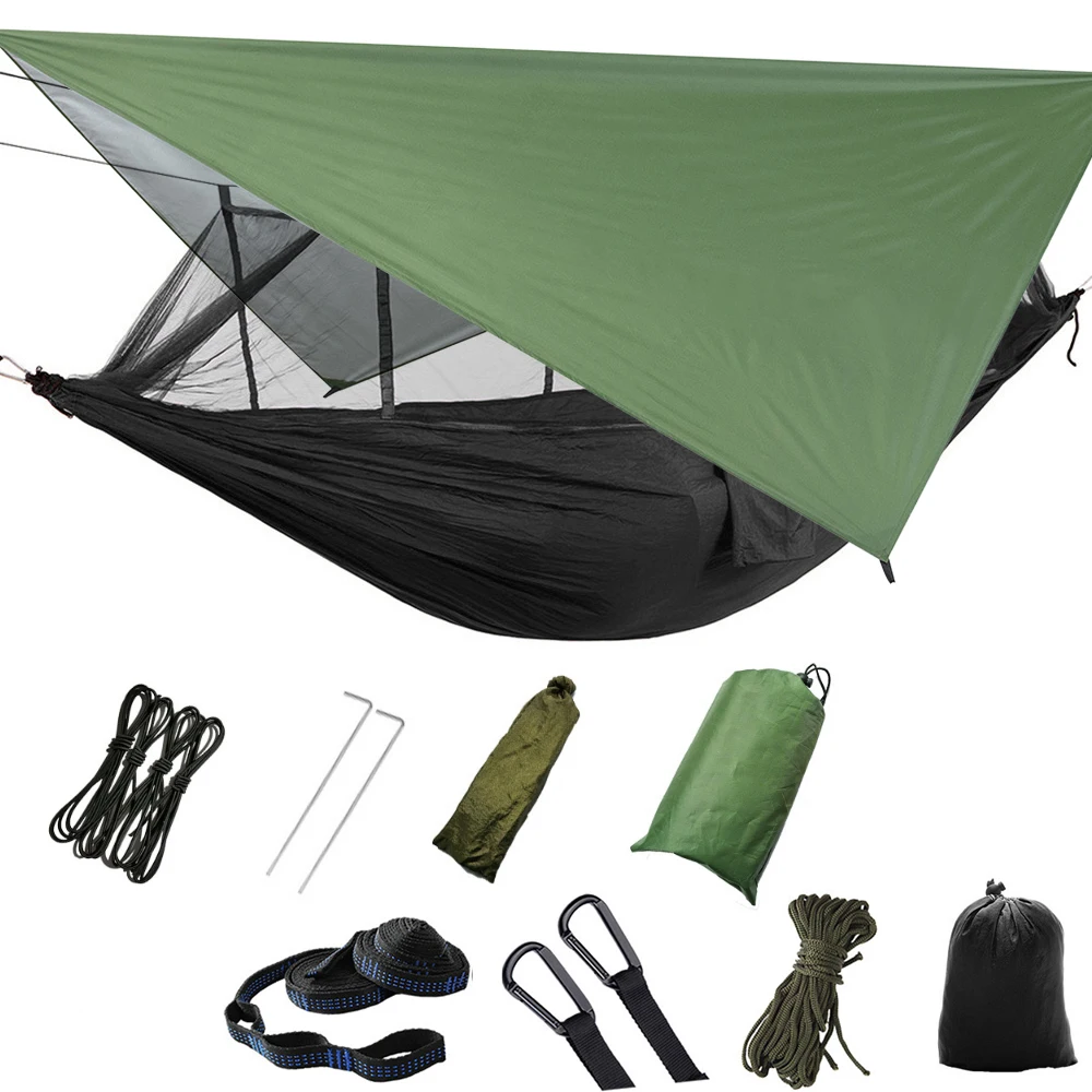 Открытый Кемпинг пикника одиночный двойной гамак взрослый уличный рюкзак