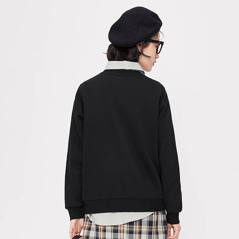

Sweatshirt women clothing 2021 autumn new Korean style ins comfortable o neck pullover tops girls sweet hoodies