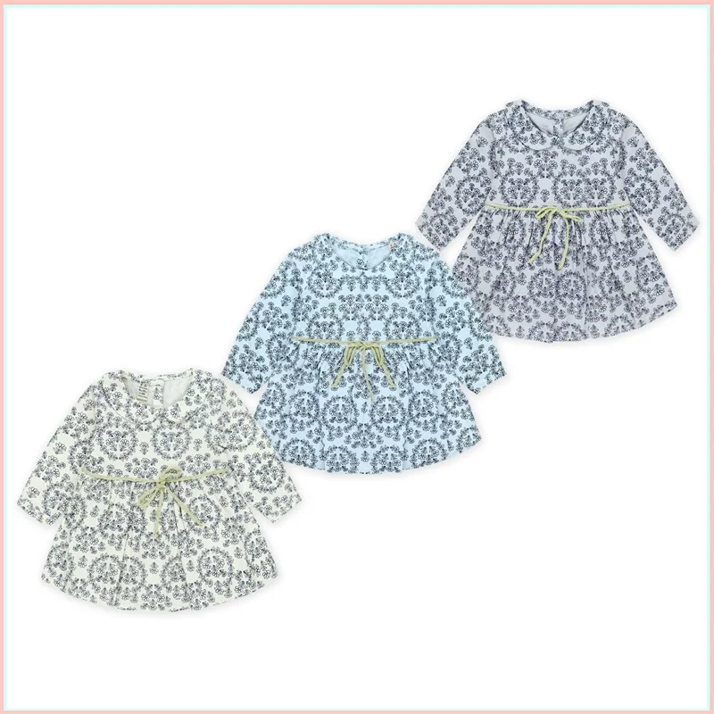 

Girls Princess Dress Spring and Summer New Baby Pure Cotton Small Floral Dress Cute Children's Dress