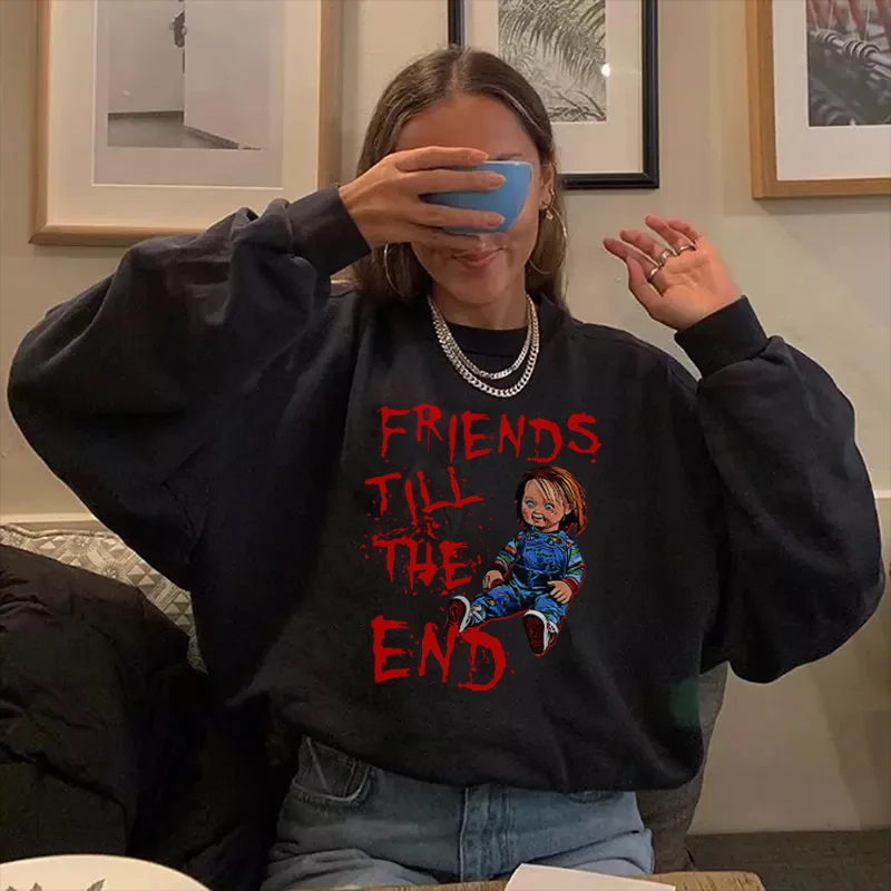 

Women sweatshirt hoodie Oversized tees Pullovers Long sleeve Korean Gothic dropshipping harajuku aesthetic clothes