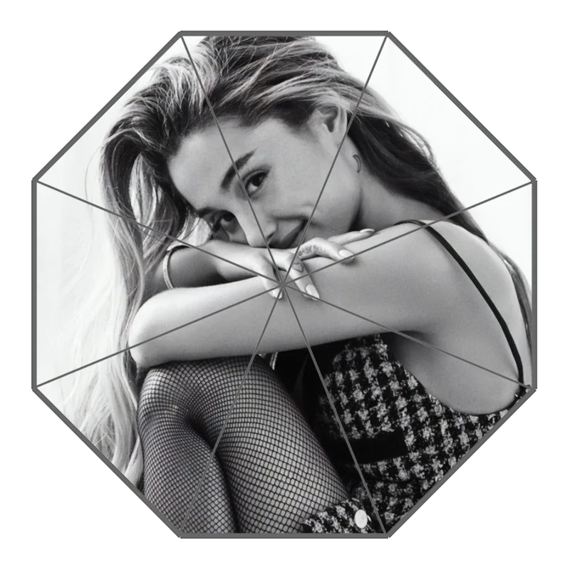 16 P# Ariana Grande Зонт с принтом на заказ складной зонт от солнца и дождя для путешествий неавтоматический декоративный зонт высокого качества - Цвет: 16