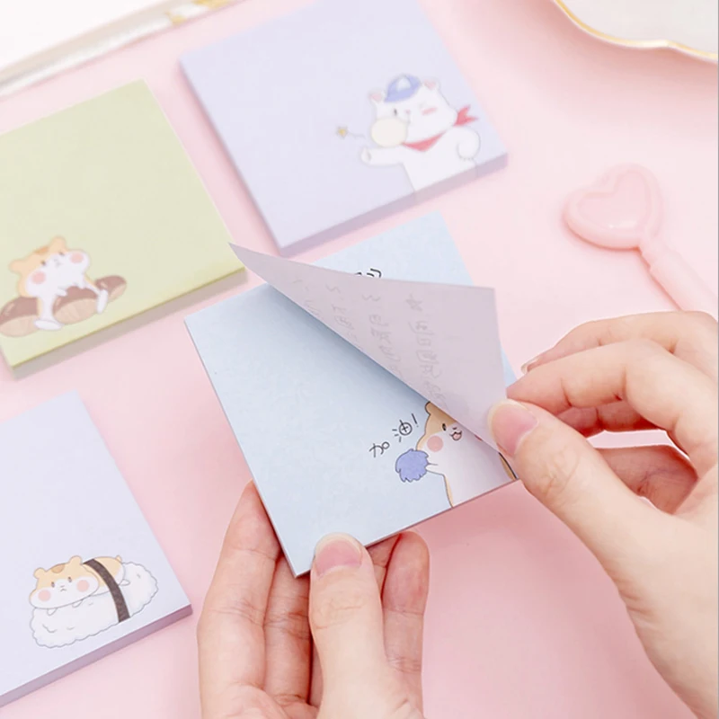 

free shipping 12packs Cartoon White Bear Memo This Student Note N times Bear Self-Adhesive Memo Pad School Supplies Sticky Note