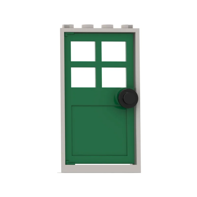 

8PCS Door Window Building Blocks Compatible Major Brand Kids Toys 60596 60623 6141 Early Learning MOC Education Gifts