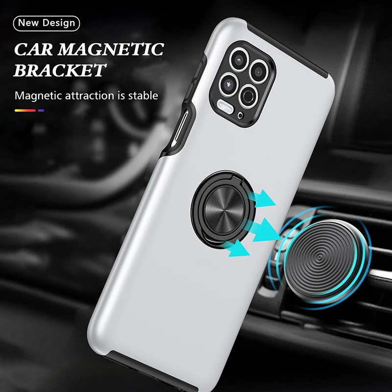 

For Moto G9 Plus G Stylus E7 Power Play 2021 Case Shockproof Armor Cover For Moto G100 G10 G30 Edge S Car Magnetic Holder Covers