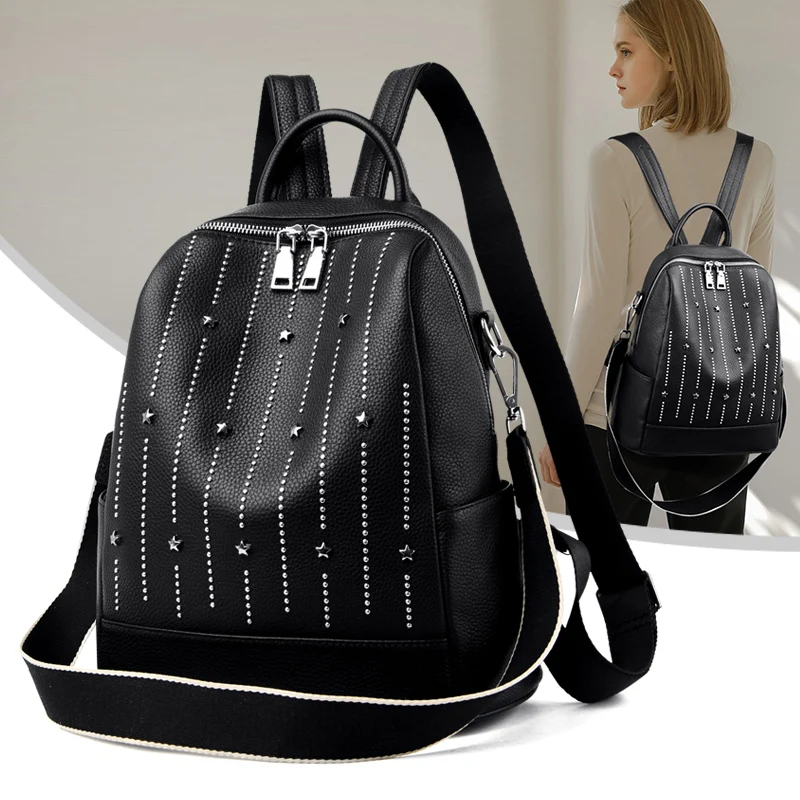 Кожаные рюкзаки YILIAN кожаные новинка 2019 все-в-одном модные мягкие женские сумки |