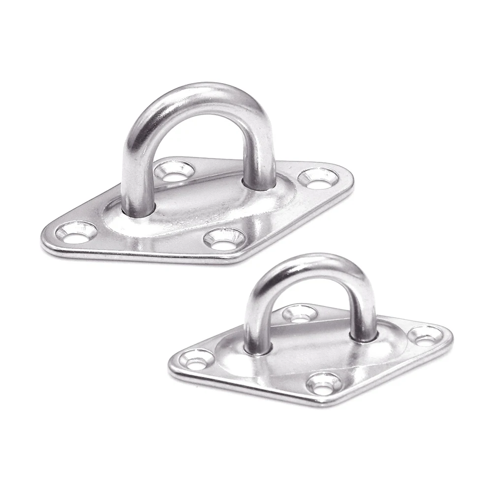 

M6 M8 304 Алмазная подкладка из нержавеющей стали, стандартный крюк для дверного замка для дома, лодки, морской яхты, затеняющее парусное оборуд...