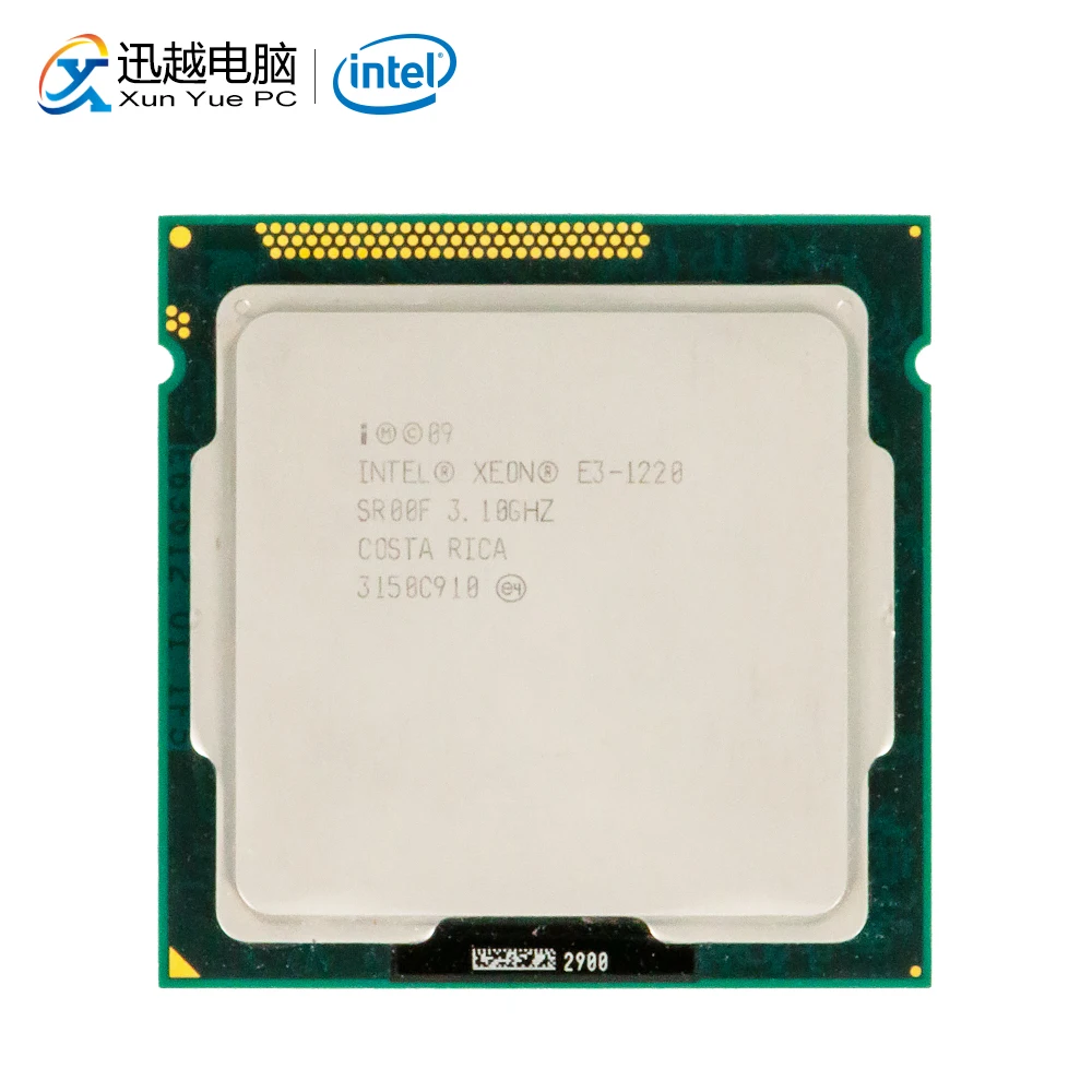 Процессор Intel Xeon E3 1220 для настольных ПК четырехъядерный процессор 3 1 ГГц LGA 1155