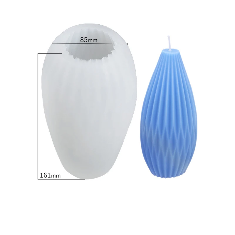 3d геометрический Форма Diy пресс формы для свечей простые линии воск модели Pear d