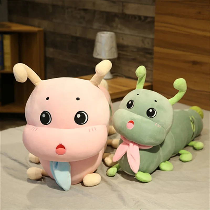 

Super soft down cotton caterpillar plush toy sleeping pillow long pillow cute big bug doll rag doll girl bed lying pillow double