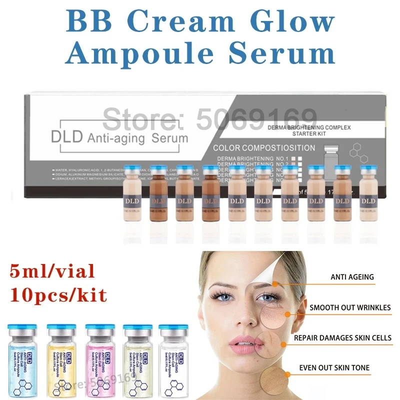 

BB Cream Glow Meso Whitening Serum Fundation Concealar Liquid Korean Makeup Beauty Salon Essence for Brightening and Anti-aging