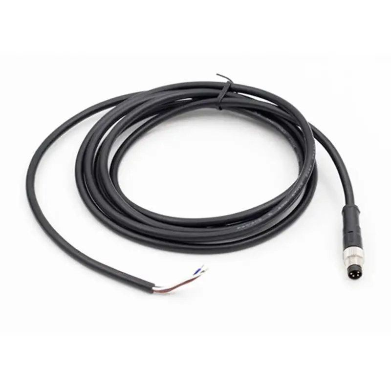 

Авиационный штекер 1 метр, водонепроницаемый разъем M8 IP67, 3-контактный/4-контактный/5-контактный/8-контактный экранированный кабель