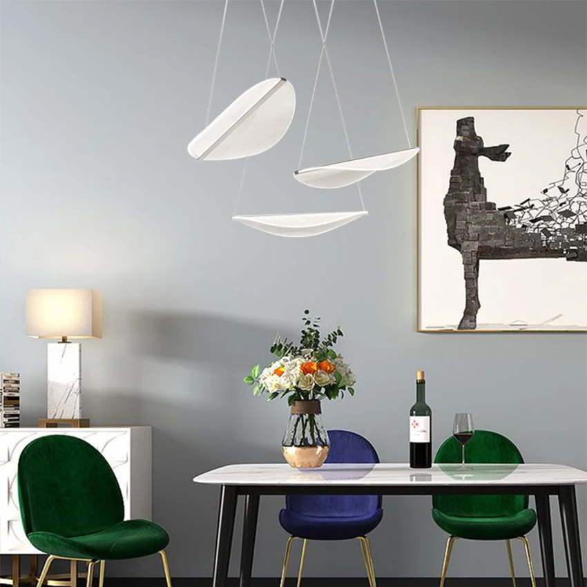 

Nordic LED Acrylic Pendant Lights Lighting Modern Minimalist Art Deco Pendant Lamp for Hotel Living Room Bedroom Hanging Lamp