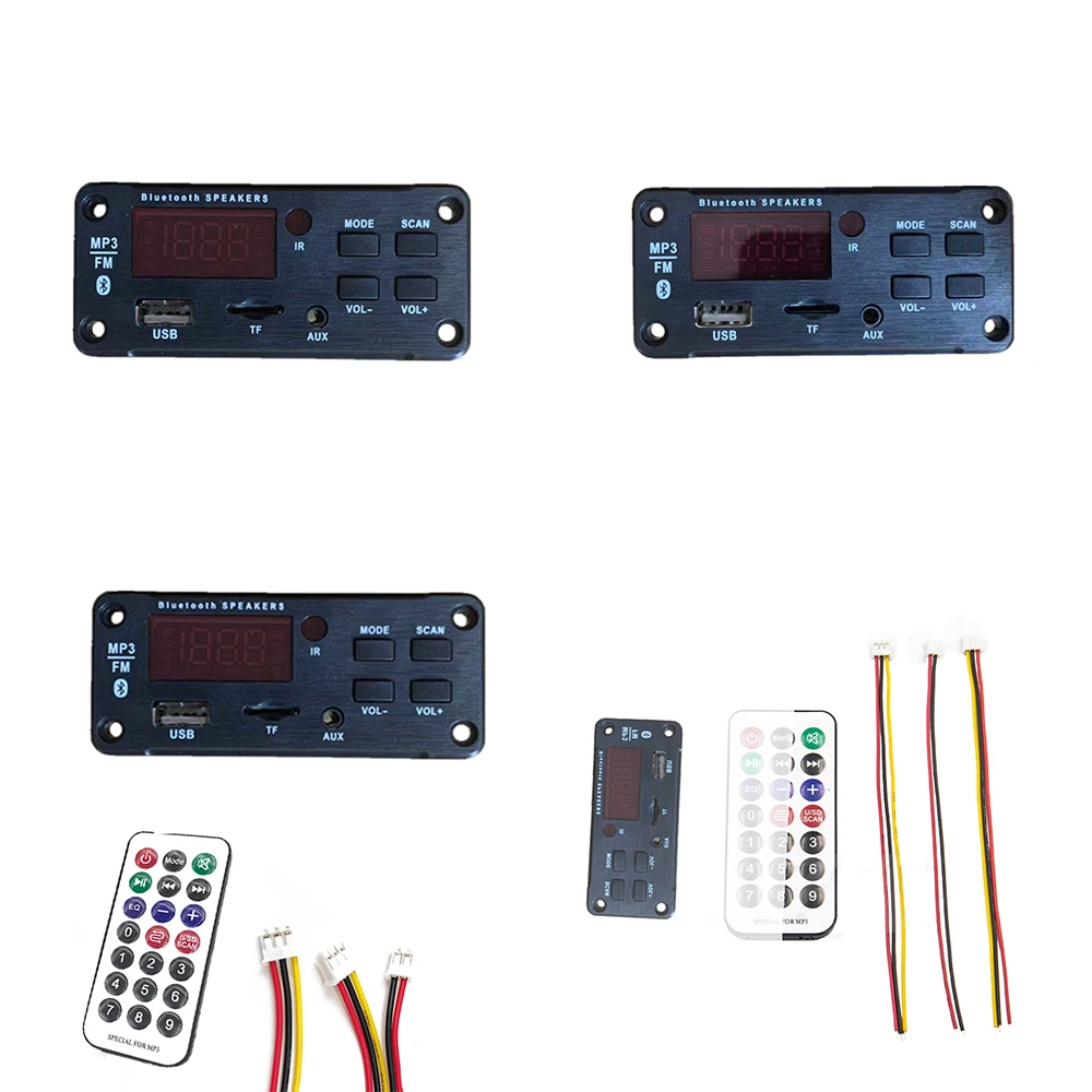 12 В/5 В Автомобильный MP3 комплект fm-декодер плата модуль USB Bluetooth Hands-free с пультом дистанционного управления USB FM магнитола с AUX для автомобильных аксессуаров
