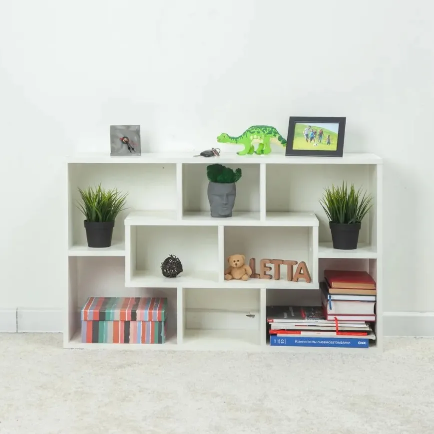 Белые полки для самостоятельной сборки 8 элементов органайзер хранения в шкафу