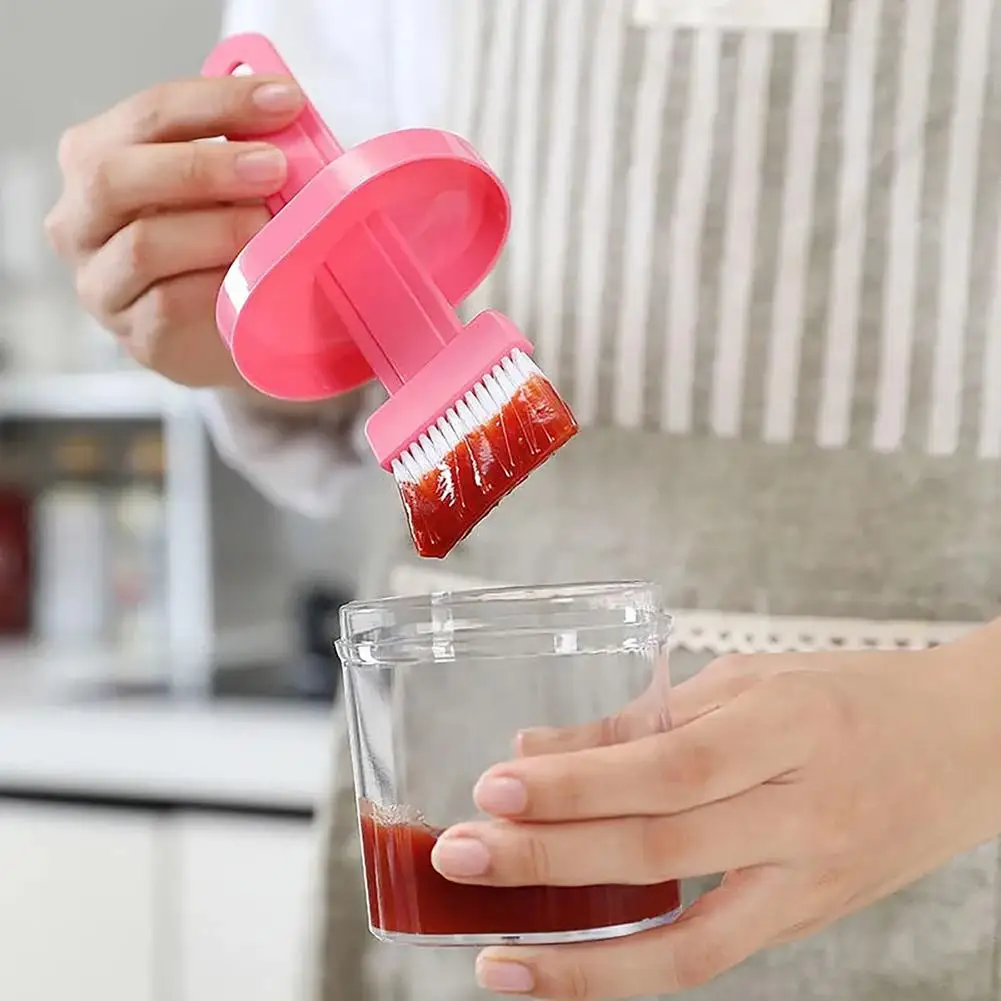 Портативная силиконовая бутылка для масла с щеткой технические кисти жидкое