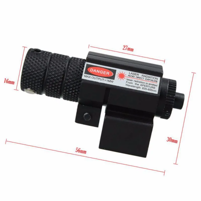 Тактический красный точечный лазерный прицел с креплением 21 мм крепление на