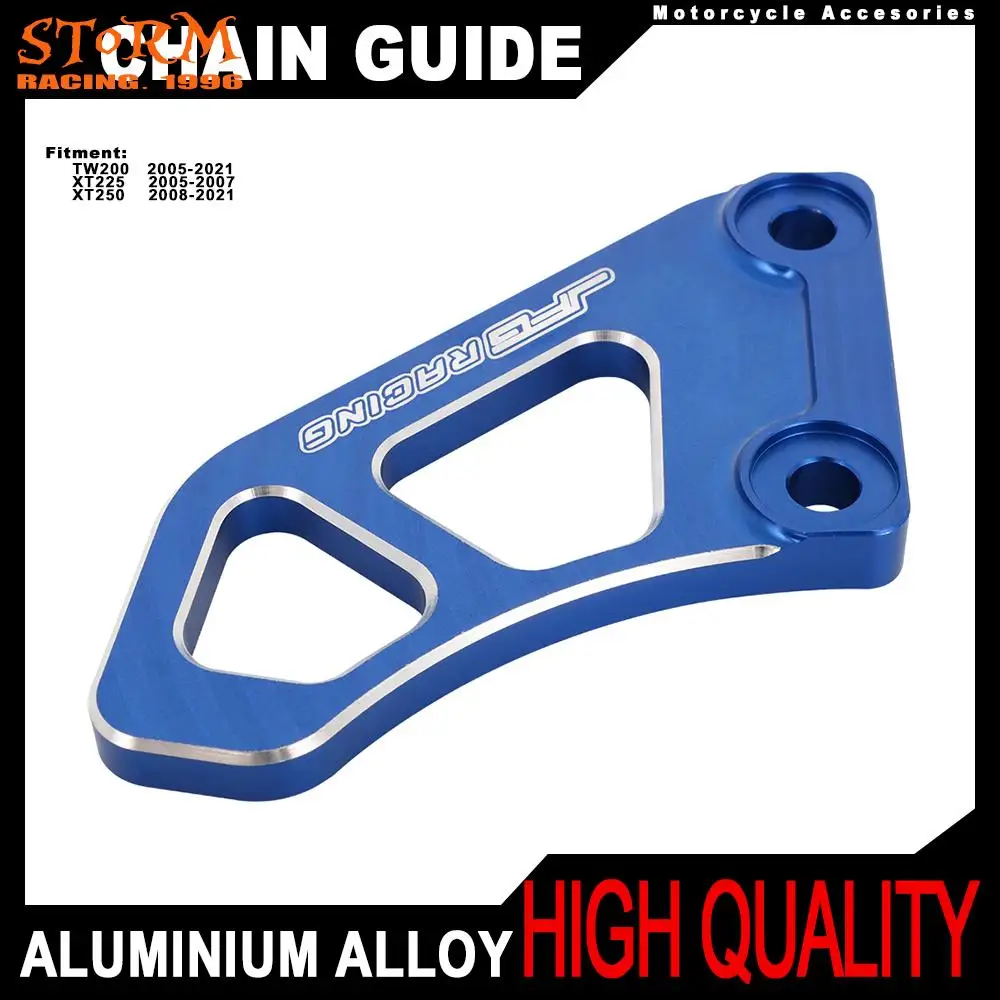 

CNC Motorcycle Blue Aluminum Chain Guard Guide For Yamaha TW200 2005-2021 XT225 2005-2007 XT250 2008-2021
