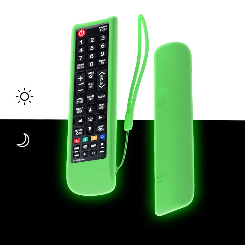 green only case Чехлы с пультом дистанционного управления для samsung tv BN59-01199F AA59-00666A 00816A 00813A 00611A 0741A чехлы с защитой от пыли и кожи SIKAI - Цвет: green only case