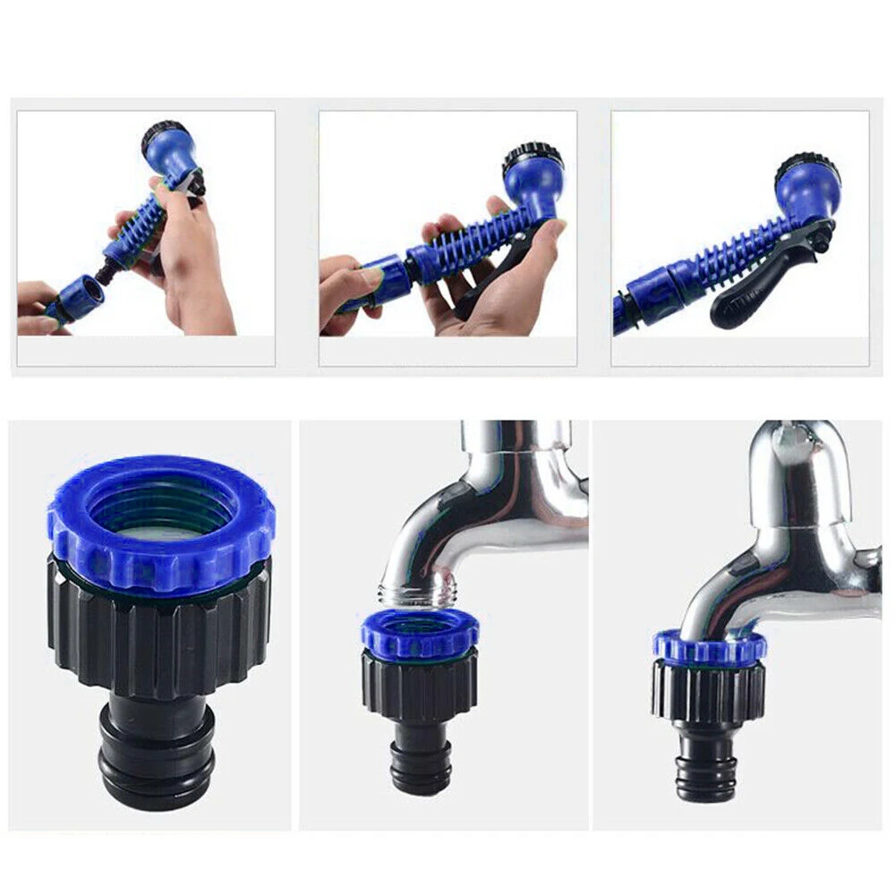 

High Pressure Spray Gun Hose Garden Nozzle Multifunction Water Guns Pipe for Car Washing Cleaning Lawn Sprayers 3 color