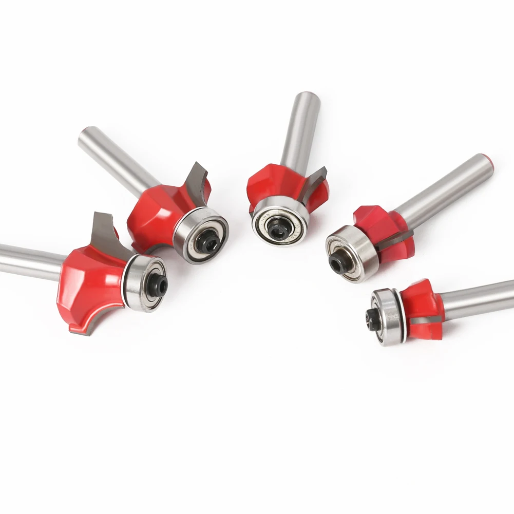 Концевая фреза с хвостовиком 1/4 и 6 мм круглой головкой подшипником для