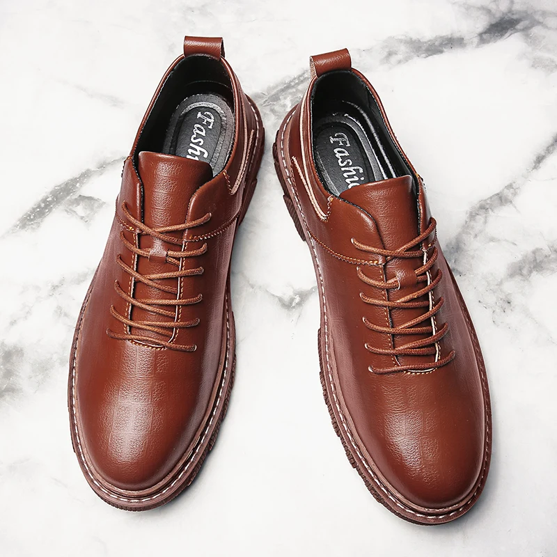 

Zapatos Casuales Para Hombre Casual Shoes Men Leisure Leather Men's Spring Man Mens Causal Summer Black Fashion