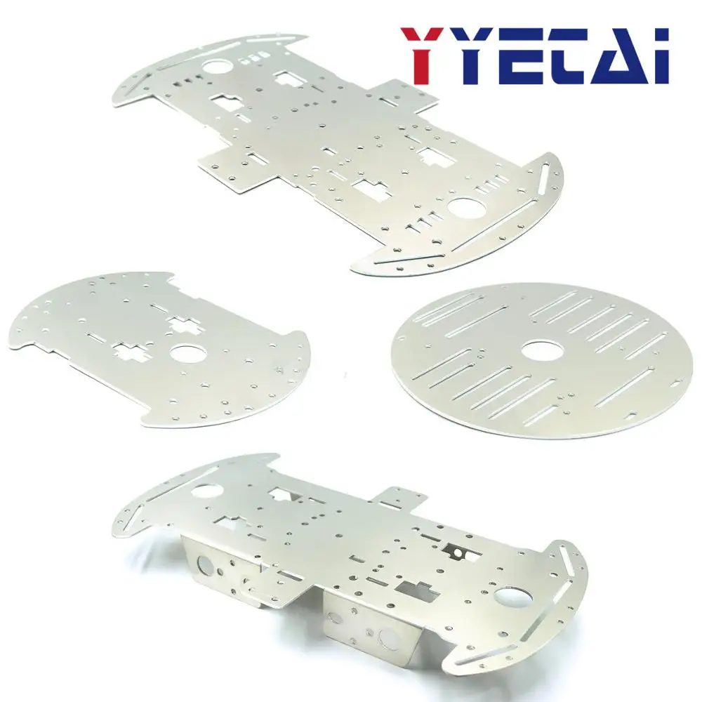 Полноприводный четырехколесный умный автомобильный шасси 1 5 мм из алюминиевого