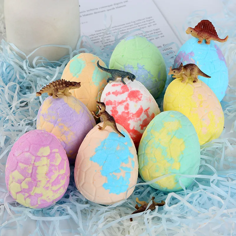 Бомбочки для ванны детей с игрушками внутри-набор из 9 разноцветных яиц