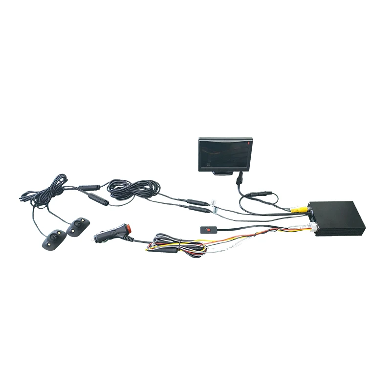 SZSUNTEX DC12V 24V super mini 2 канальный мобильный видеорегистратор грузовик Vision Видео