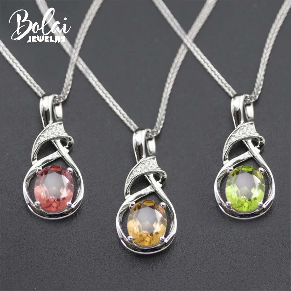 Женское ожерелье с подвеской Bolai уникальное из стерлингового серебра 925 пробы