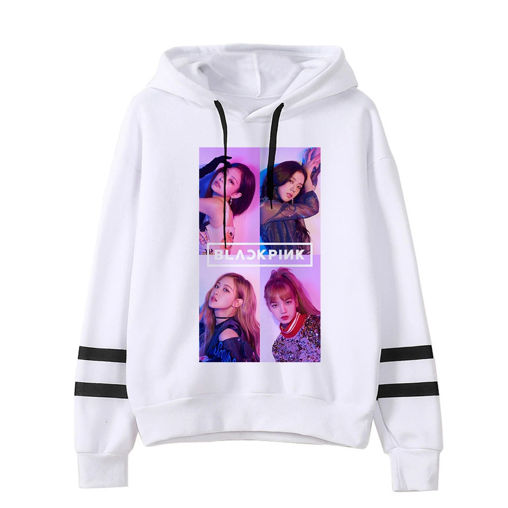 Blackpink Kill This Love Harajuku Толстовка для женщин Ullzang Jennie Rose Lisa Jisoo толстовка с героями мультфильмов осенне-зимняя теплая Женская толстовка с капюшоном - Цвет: 14