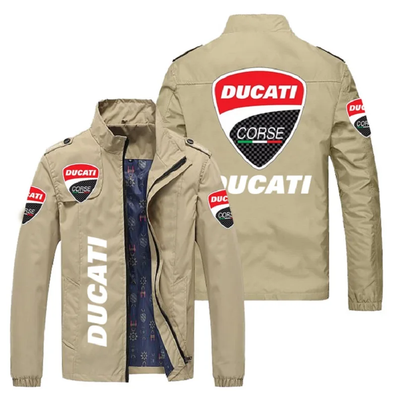 

New men's brand car logo printed jacket, racing club boutique men's wear, autumn leisure fashion motorcycle style zipper coat