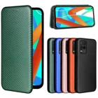 Чехол-книжка из углеродного волокна для Realme C21 C20 Narzo 30