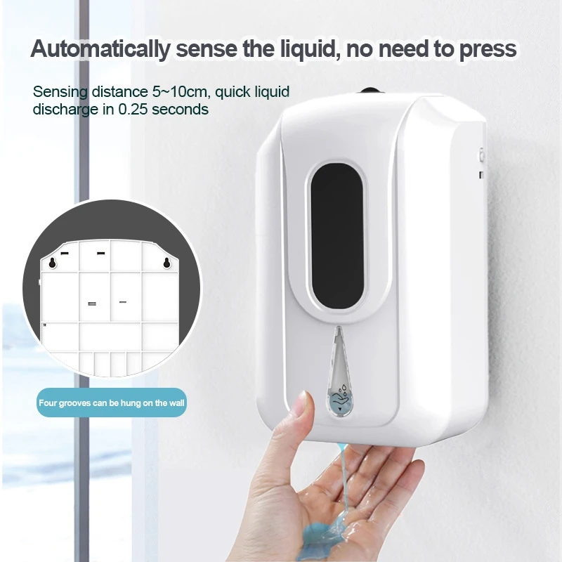 

Automatic Sensor Dripping Soap Dispenser Wall Mount, 2200Ml Touchless Soap Dispenser For Hotel Restaurant Commercial