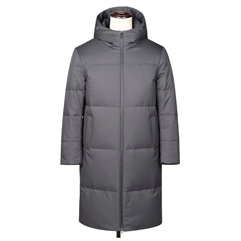 2020 Новое поступление Для мужчин пуховик с капюшоном зимнее пуховое пальто Теплый