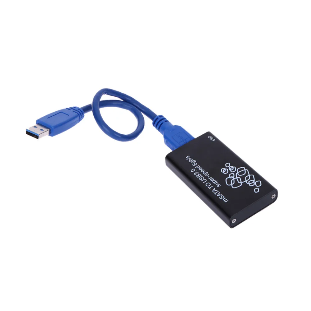 Корпус для жесткого диска mSATA к USB 3 0 SSD внешний корпус HDD Mini чехол msata ssd с кабелем