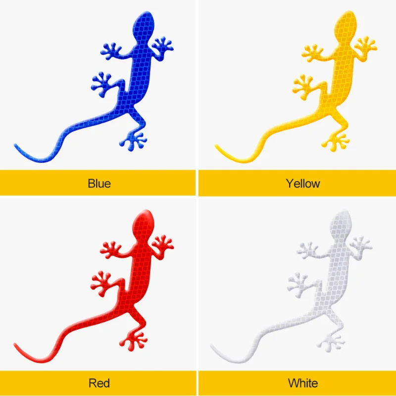 Светоотражающие наклейки Gecko для автомобиля креативные объемные стерео с