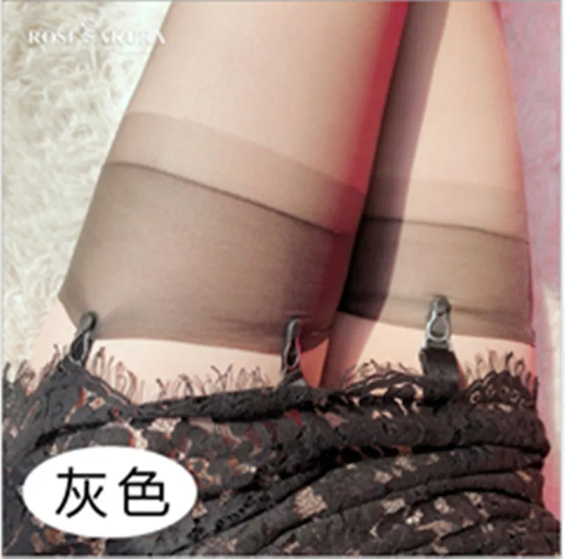 Женские нейлоновые пикантные чулки до бедра винтажные длинные гольфы прозрачные