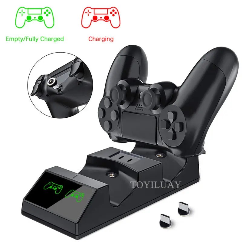 Быстрая зарядная док-станция для контроллера PS4 двойное зарядное устройство