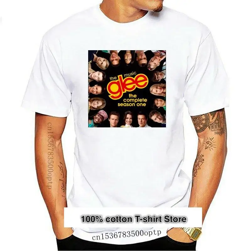 

Camiseta de algodón puro para mujer, camisa con cuello redondo, nueva personalidad, Glee Cast the Music the Complete Season One