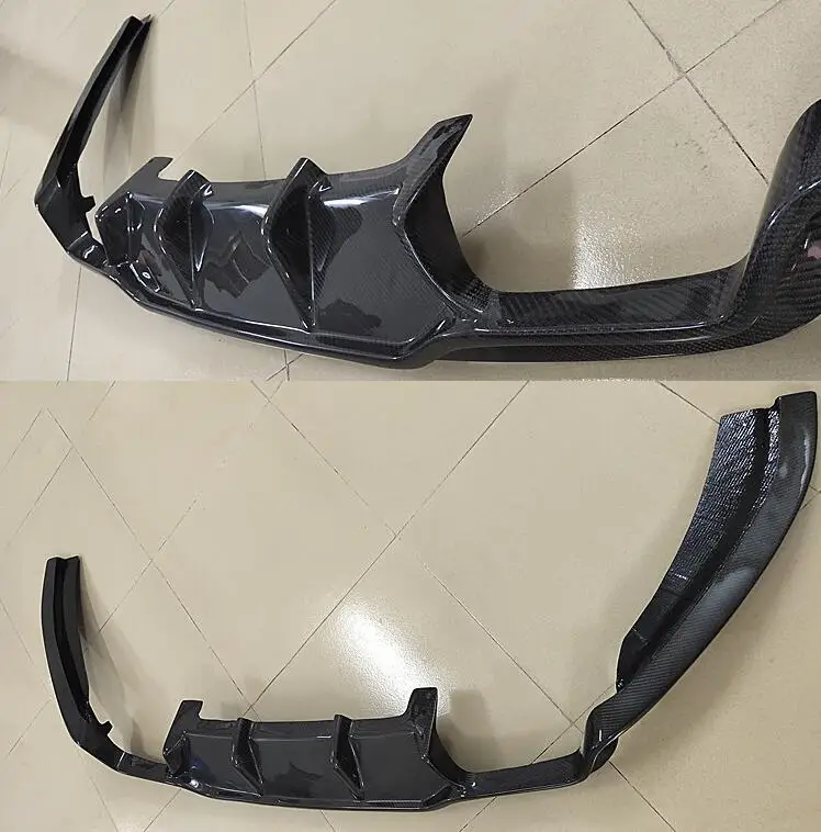 

High Quality Carbon Fiber Bumper Front Lip + Rear Diffuser+ spoiler + Side Skirts Cover Fits For BMW X5M X6M F85 F86 2015-2019