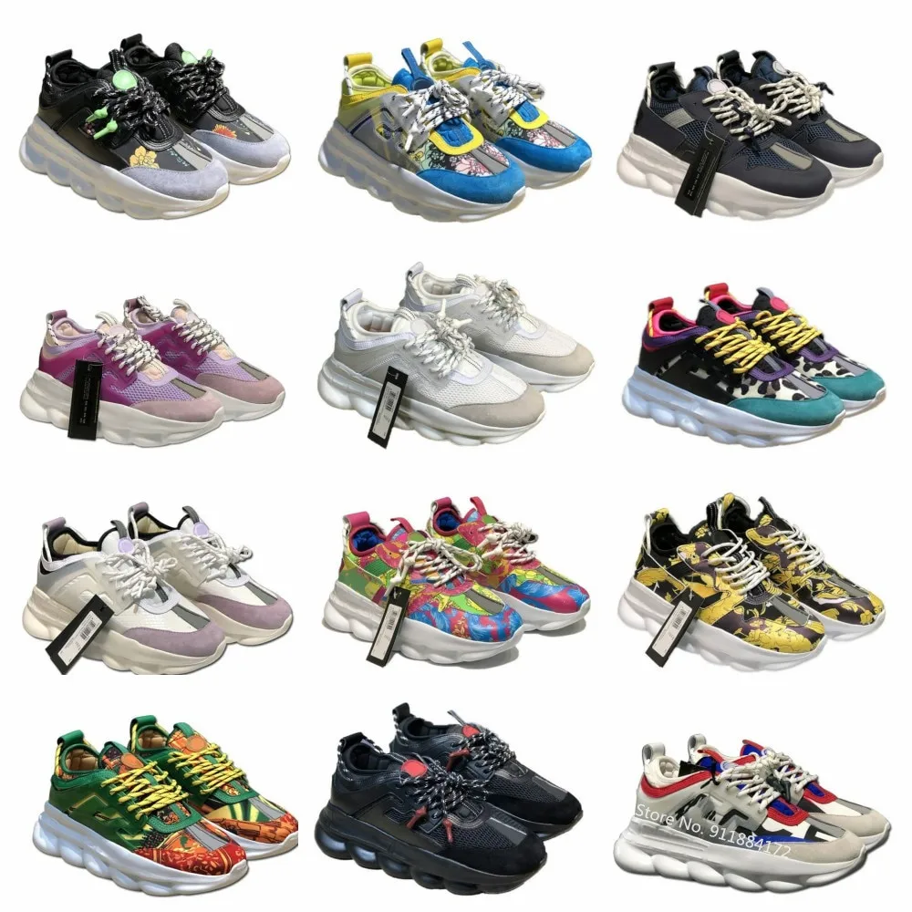 

Кроссовки легкие для мужчин и женщин, брендовые кеды на цепочке, дизайнерская прогулочная обувь, чёрные белые