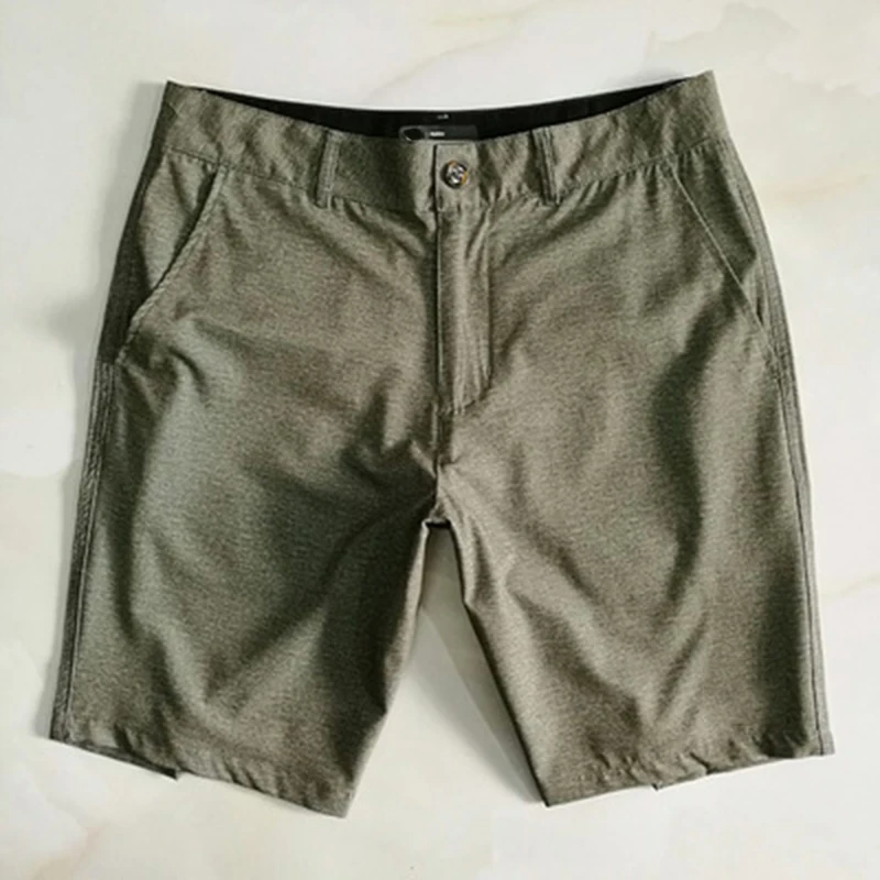 Мужские пляжные шорты 2021 модные брендовые эластичные Разноцветные Повседневные